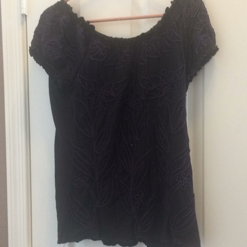 FINAL MARKDOWN Ladies Lauren Michelle peasant blouse medium